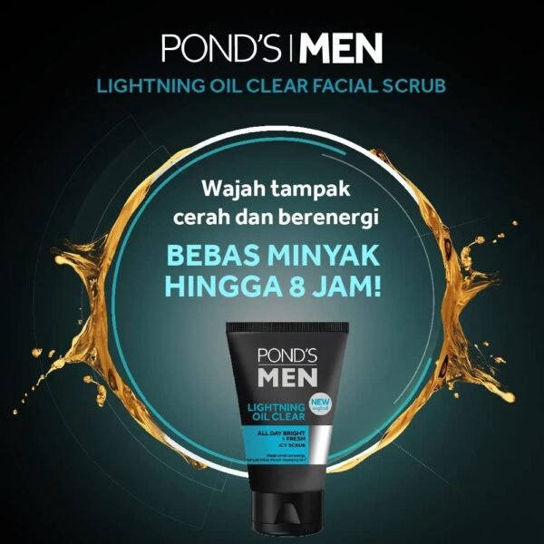 Ponds Men Lightning Oil Clear Facial Foam 100ml