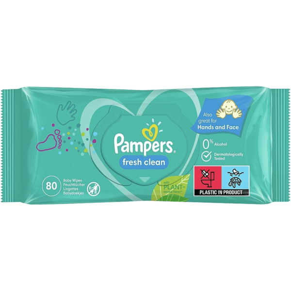 Pampers Baby Wipes Clean fresh 52Sheets