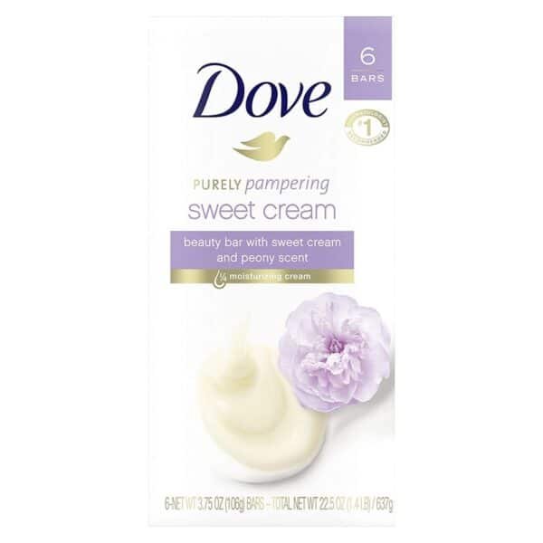 Dove Beauty Bar Sweet Cream 106Gram Pack Of 6X USA