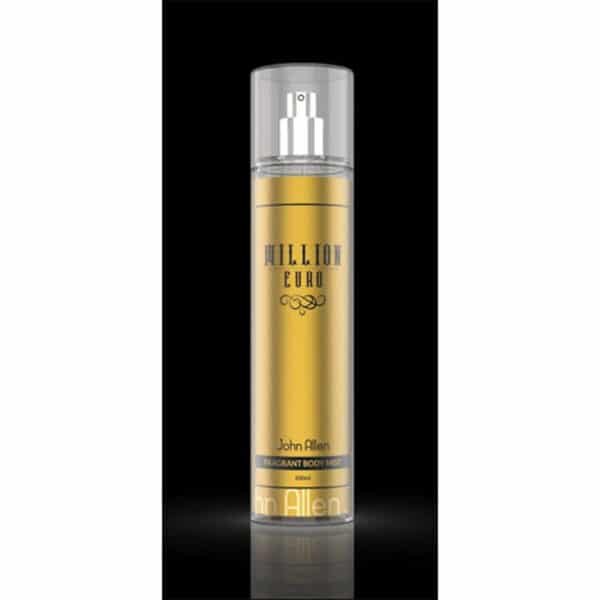 John Allen Million Euro Fragrant Body Mist 200ml