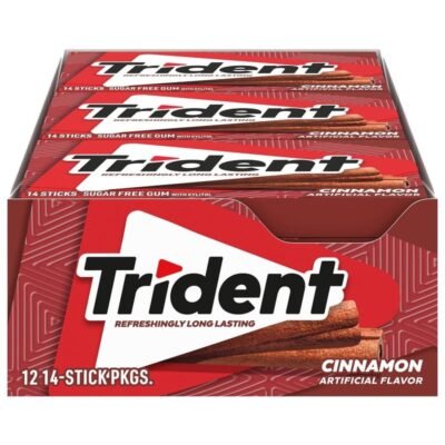 TRIDENT Bubble Gum Cinnamon twist 168 PIECES