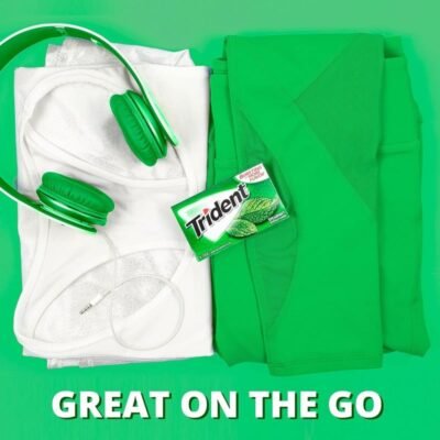 TRIDENT Bubble Gum SPEARMINT 168 PIECES