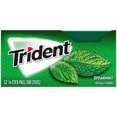 TRIDENT Bubble Gum SPEARMINT 168 PIECES