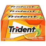 TRIDENT Bubble Gum Tropical twist 168 PIECES