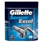 gillette sensor excel blade pack of 10's