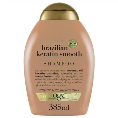 OGX Ever Straight Brazilian Keratin Smooth sulfate free surfactants Shampoo 385Ml
