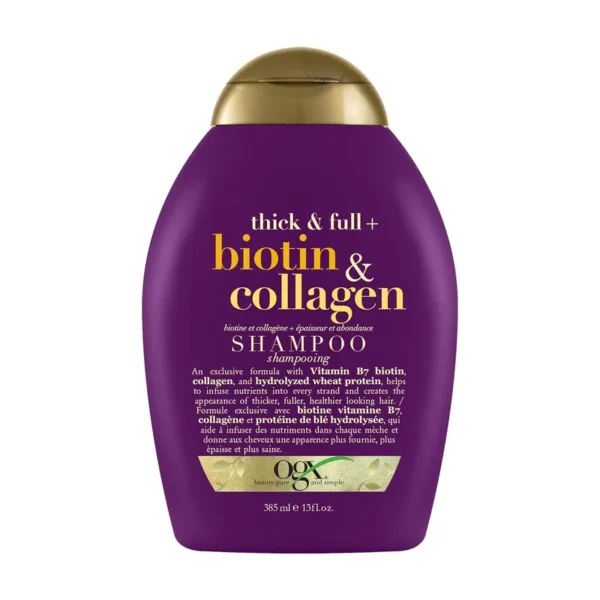 OGX Thick & Full Biotin & Collagen sulfate free surfactants Shampoo 385Ml