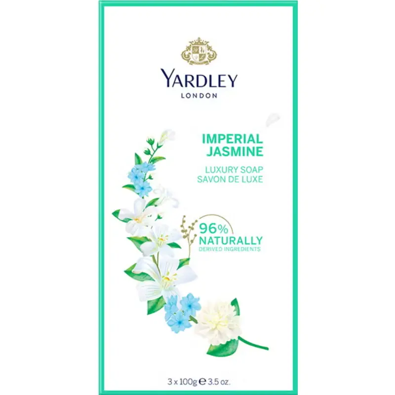 Yardley London Imperial Jasmine Luxury Soap 100G Pack-3