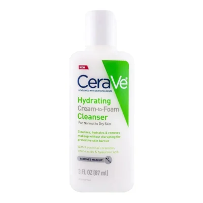 CeraVe Hydrating Cream to Foam Cleanser Normal Dry Skin 87ML