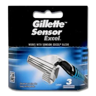 Gillette Sensor Excel Blade pack 3's