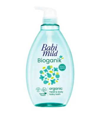 babimild Bioganik Organic Head Body Baby bath 380Ml