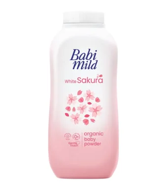 babimild White Sakura Organic baby Powder 160G