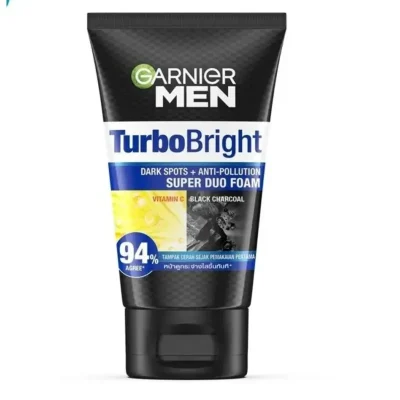 Garnier Men TurboBright Super Duo Foam 94% 100ML