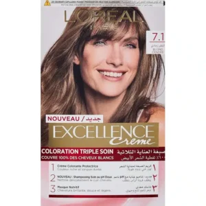 Loreal paris 7.1 Ash Blond Excellence Creme New