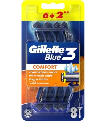 Gillette Blue3 Comfort Razor 6 + 2 Bag