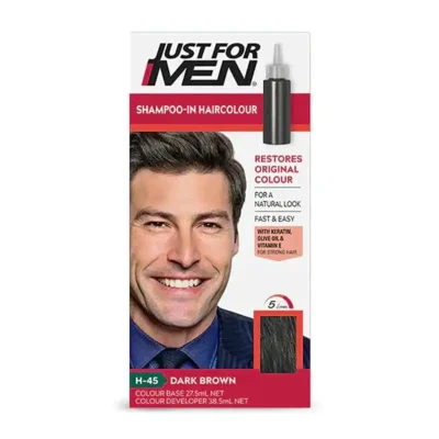 Just For MEN Shampoo In Hair Color H 45 DARK BROWN