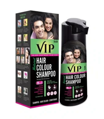VIP Black Natural Hair Color Shampoo 180ML