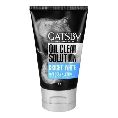 Gatsby Men Oil Clear Solution Bright White Yam Bean + Lemon Face Wash 100ML