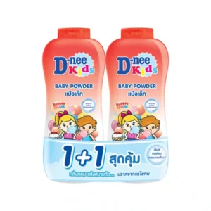 D-Nee Kids Baby Powder Bubble Gum Scent, 350g 2-Pack