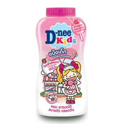 D-Nee Kids Baby Powder Strawberry Yogurt Candy Scent 350g