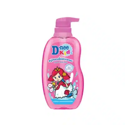 D-Nee Kids Organic Head & Body Bath Berry Cherry Pink 400ml