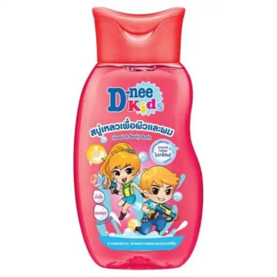 D-Nee Kids Organic Head & Body Bath Red Gummy Red 200ml