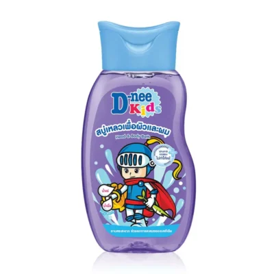 D-Nee Kids Organic Head & Body Bath Very Berry Purple 200ml