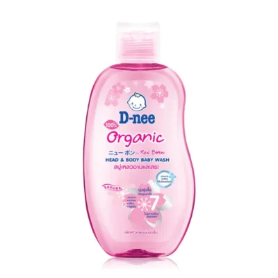 D-Nee Organic Sakura Bath and Shampoo Liquid Soap 200ml