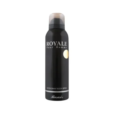 Royal Black Pour Homme Deodorant Body Spray Rasasi 200ML