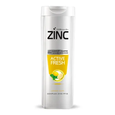 Zinc Anti Dandruff Shampoo Active Fresh Lemon Mint 340ML