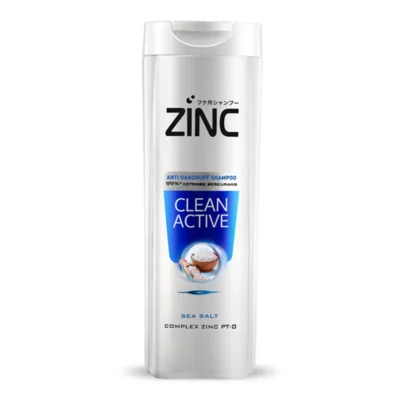 Zinc Anti Dandruff Shampoo Clean Active Sea Salt 340ML