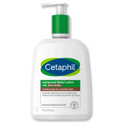 Cetaphil Advanced Relief Lotion With Shea Butter Continuously Dry and Sensitive Skin 473ML