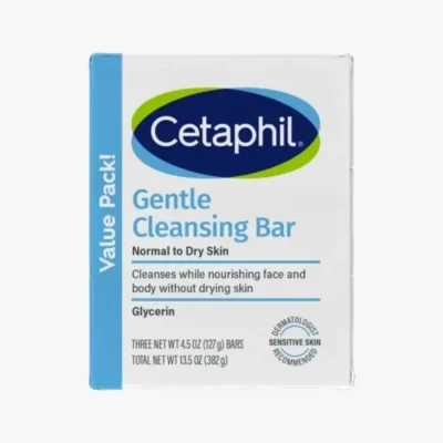 Cetaphil Gentle Cleansing Bar Normal to Dry Skin 3 Pack Soap 382G