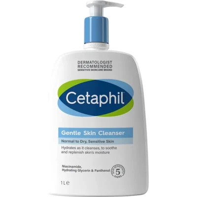 Cetaphil Gentle Skin Cleanser Dry To Normal and Sensitive Skin 1L