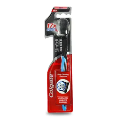 Colgate Tooth Brush SlimSoft Charcoal Soft