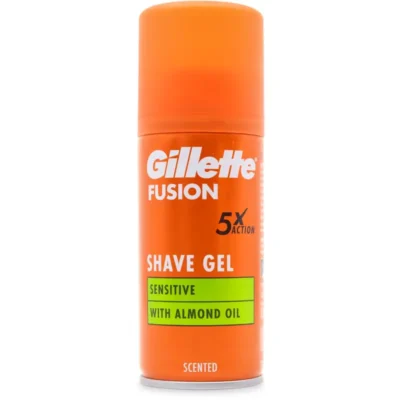 Gillette Fusion 5X Action Shave Gel Sensitive With Almond Oil 75ML