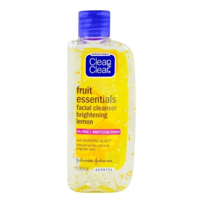 Clean And Clear Fruit Essentials Facial Cleanser Brightening Lemon 100ML
