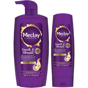 Meclay London Smooth Straight Shampoo 660ML Pump With Conditioner 180ML