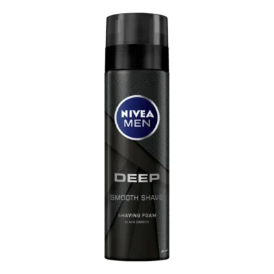 Nivea Men Deep Smooth Shave Shaving Foam Black Carbon 200ML