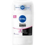 Nivea Black & White Invisible Clear Deo Stick 72H Anti-Perspirant 50ML