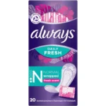 Always Daily Fresh Normal Wrapped Pantyliners 20-Count Fresh Scent Daily Hygiene Protection