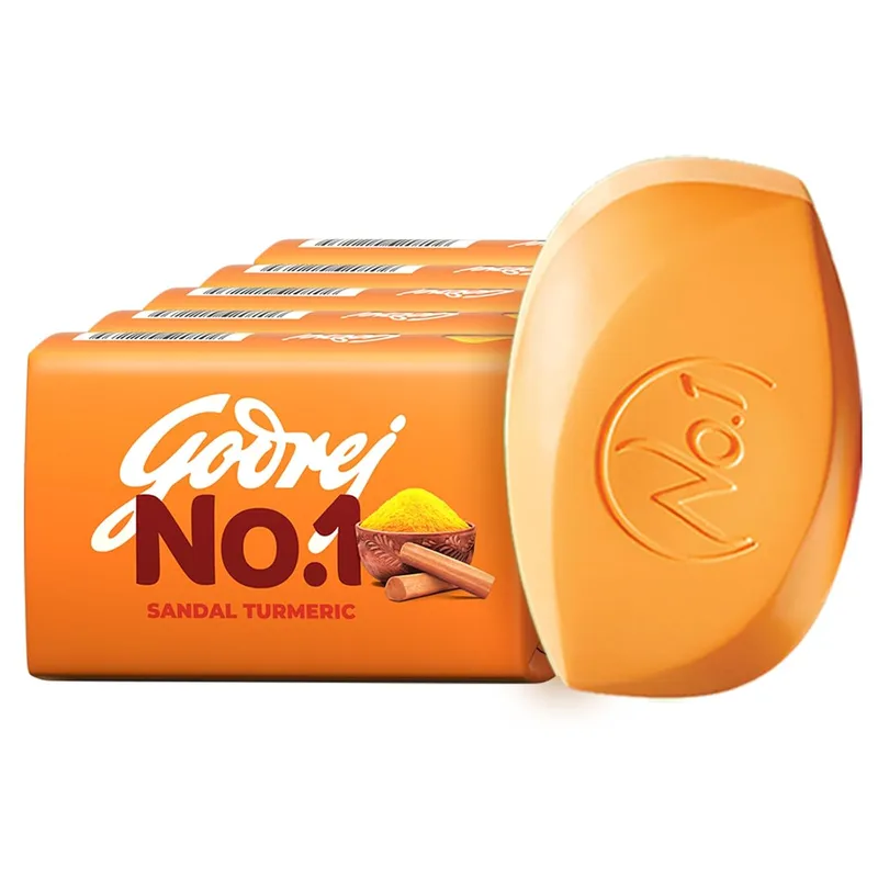 Godrej NO.1 Sandal Turmeric Soap 100G Pack-5 Godrej NO.1 Sandal Turmeric Soap 100G Pack-5