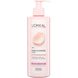 Loreal Fine Flowers Milk Cleanses Dry Sensitive Skin 400ML