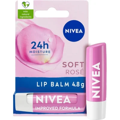 Nivea Soft Rose lip Balm Stick 4.8g