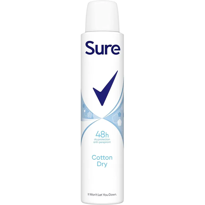 Sure Anti-Perspirant Cotton Dry Body Spray 200ML