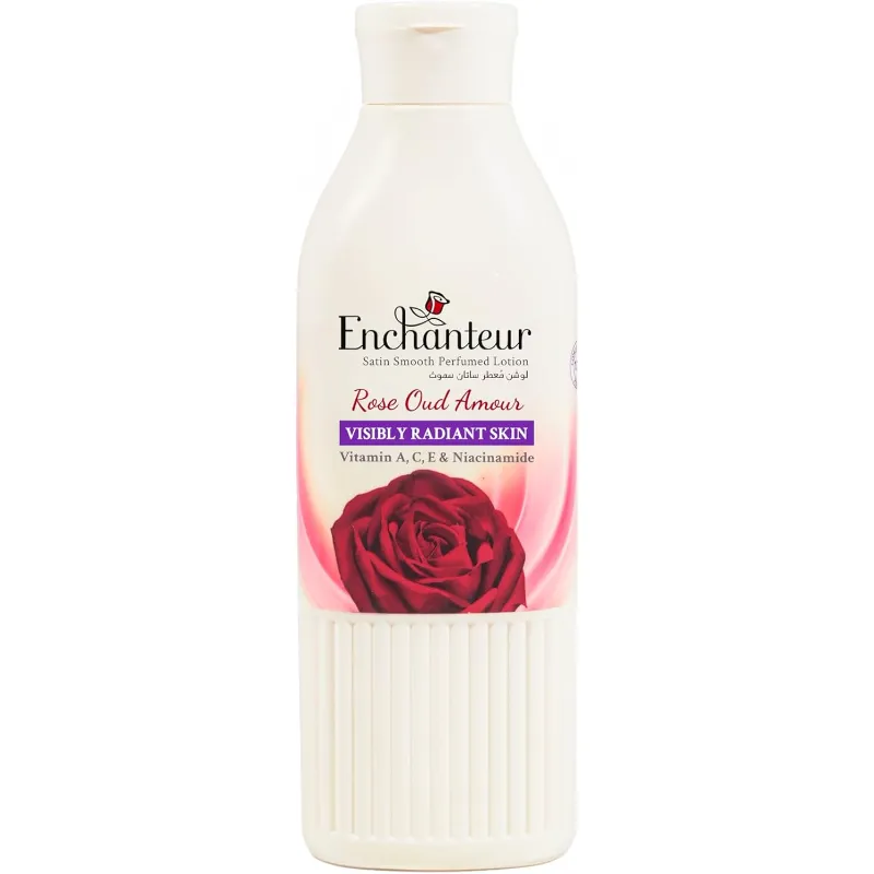 Enchanteur Perfumed Lotion Rose Oud Amour Visibly Radiant Skin 250ML Enchanteur Perfumed Lotion Rose Oud Amour Visibly Radiant Skin 250ML