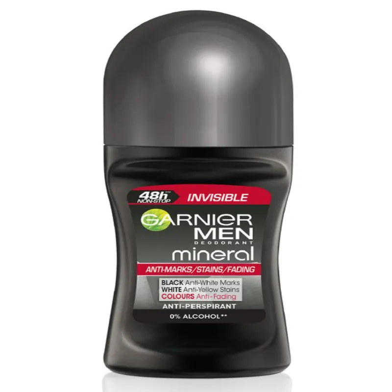 Garnier Men Mineral Anti-Marks INVISIBLE Roll ON 50ML Garnier Men Mineral Anti-Marks INVISIBLE Roll ON 50ML