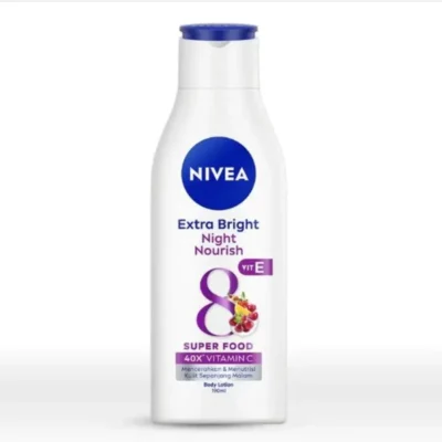 Nivea Extra Bright Night Nourish VIT-E Super Food Body Lotion 190ML