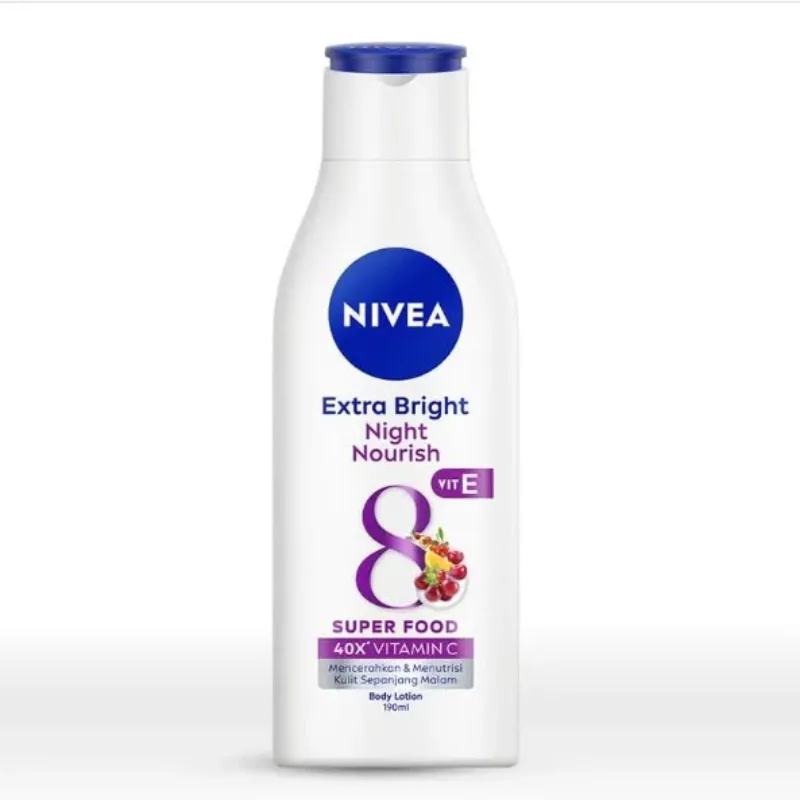 Nivea Extra Bright Night Nourish VIT-E Super Food Body Lotion 190ML Nivea Extra Bright Night Nourish VIT-E Super Food Body Lotion 190ML