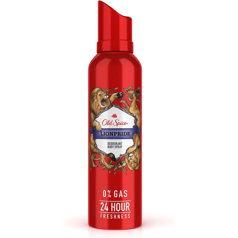 Old Spice LionPride Deodorant Body Spray 0% Gas 140ML Old Spice LionPride Deodorant Body Spray 0% Gas 140ML